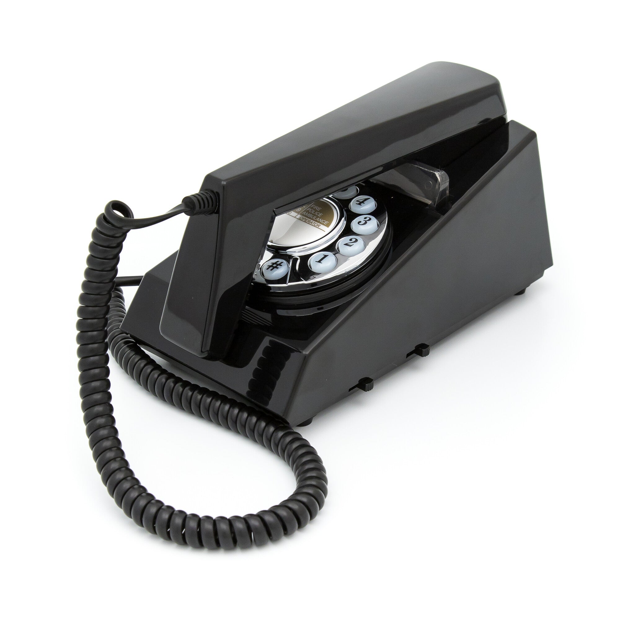 GPO Retro Trim Phone Push Button - Black-3