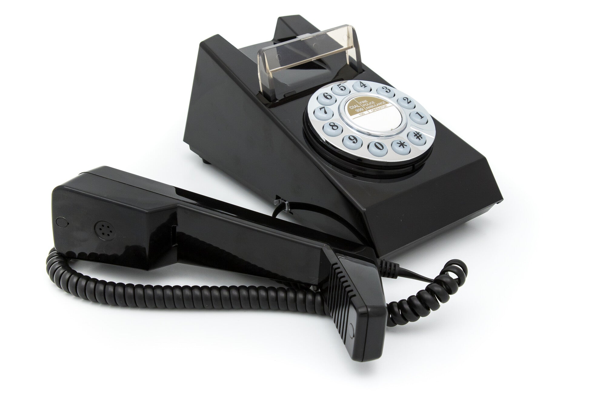 GPO Retro Trim Phone Push Button - Black-4
