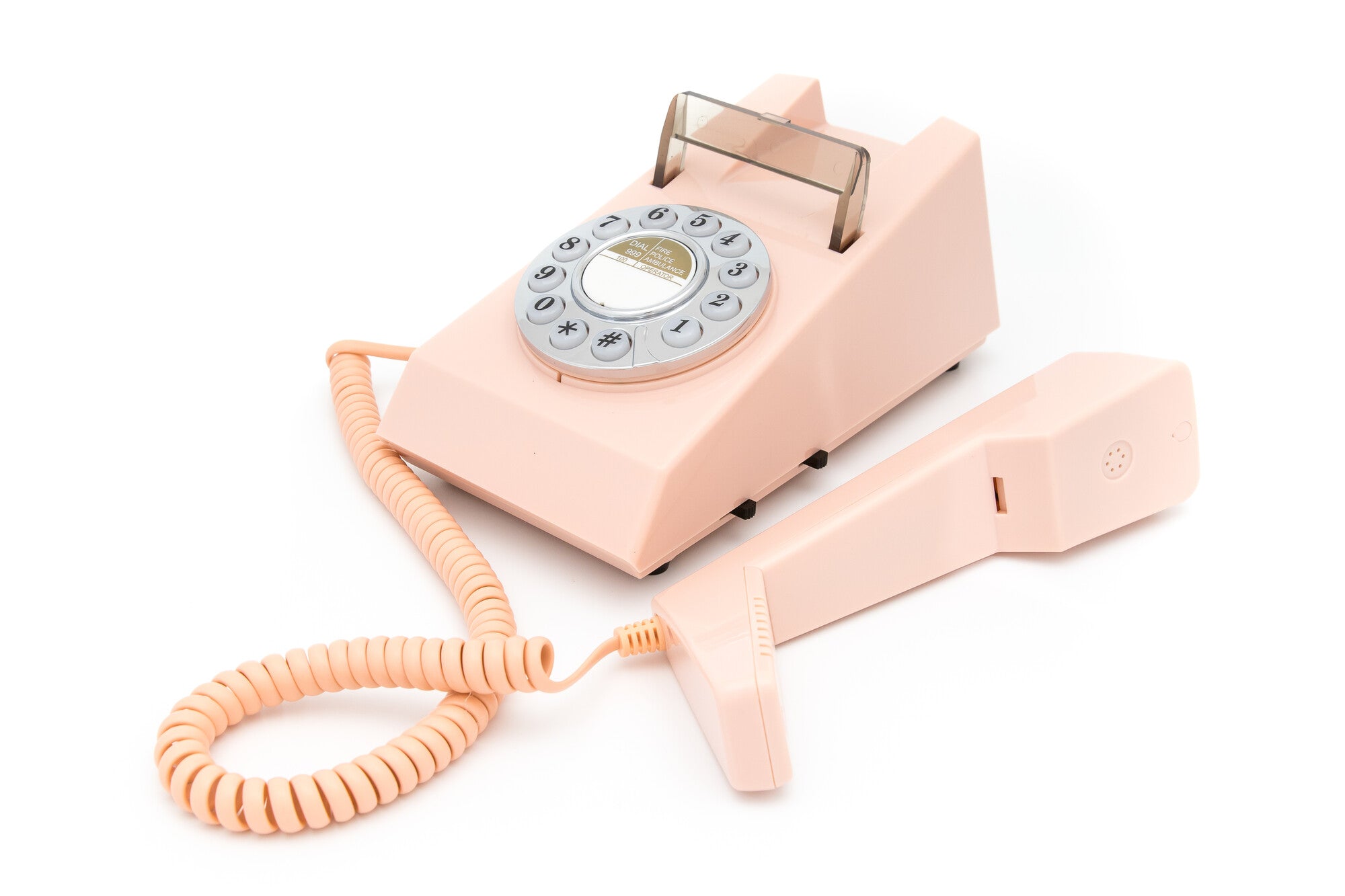 GPO Retro Trim Phone Push Button - Pink-2