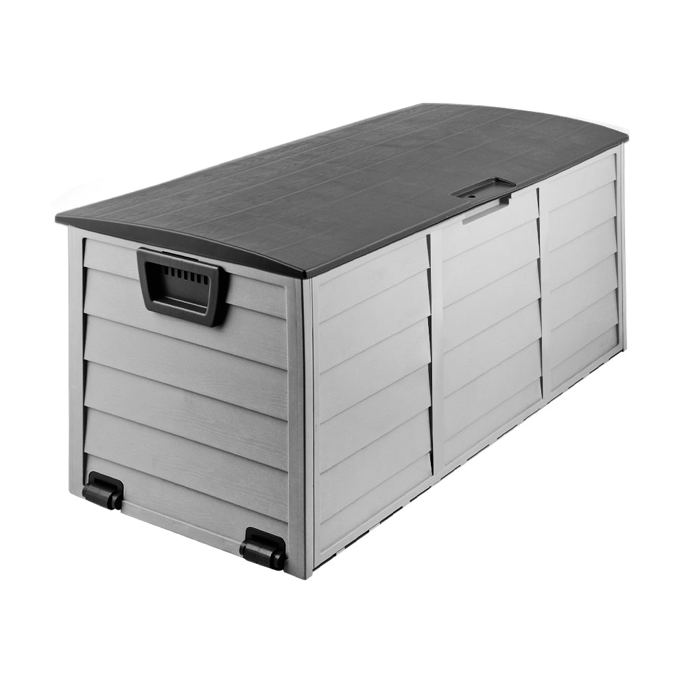 Gardeon 290L Outdoor Storage Box - Black-3