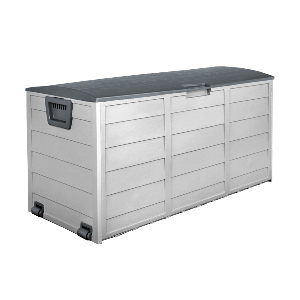 Gardeon 290L Outdoor Storage Box - Grey-3