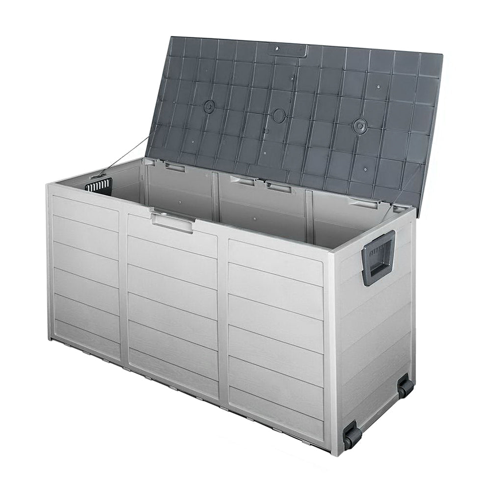 Gardeon 290L Outdoor Storage Box - Grey-0