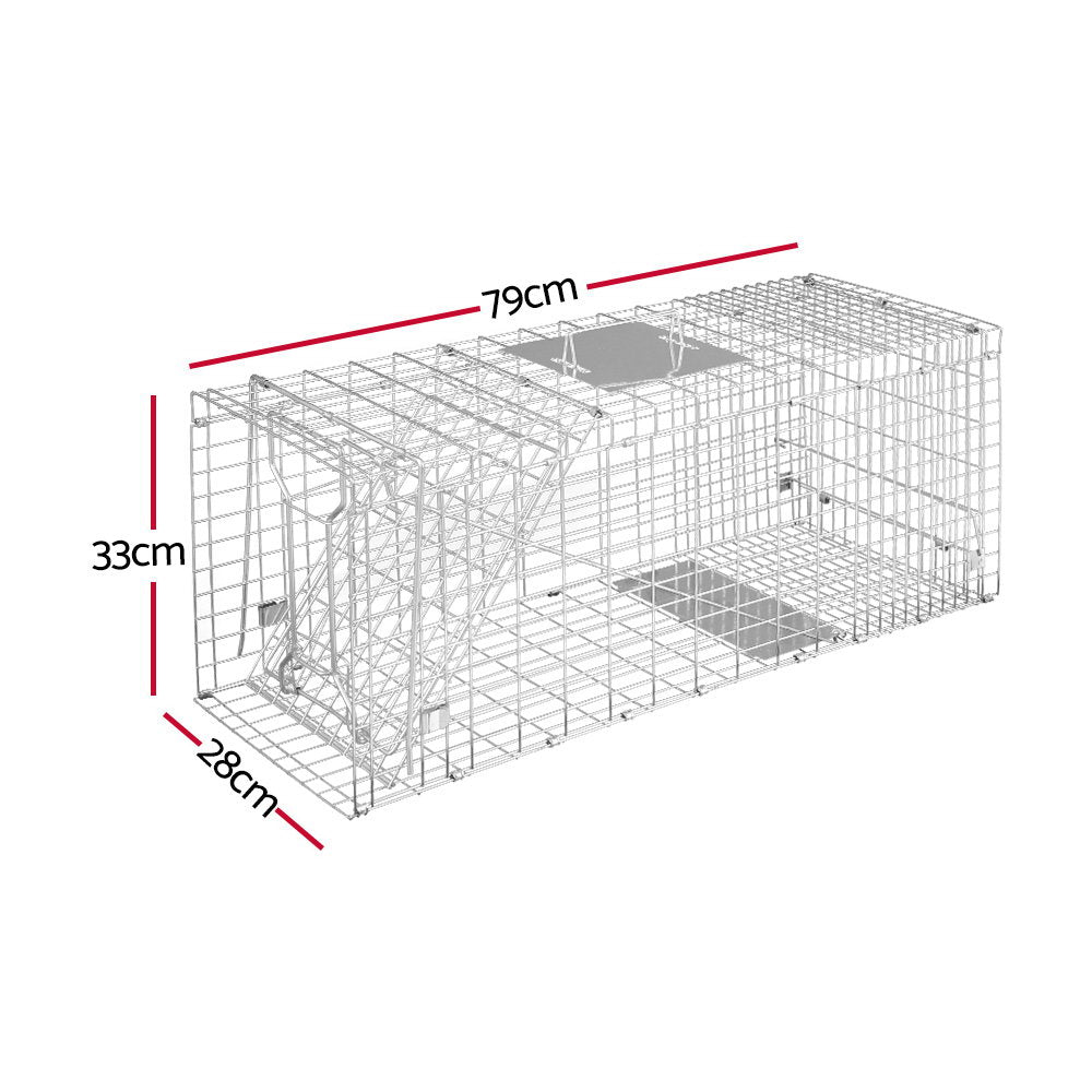 Gardeon Animal Trap Humane Possum Cage Live Animal Catch Rabbit Cat Hare Fox-4