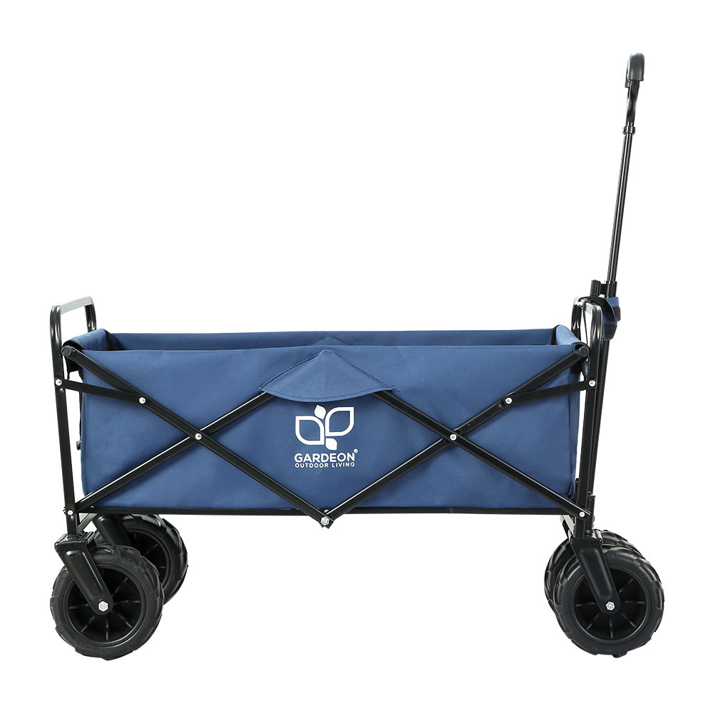 Gardeon Foldable Wagon Cart Trolley Cart Collapsible Beach Outdoor Garden Cart-2