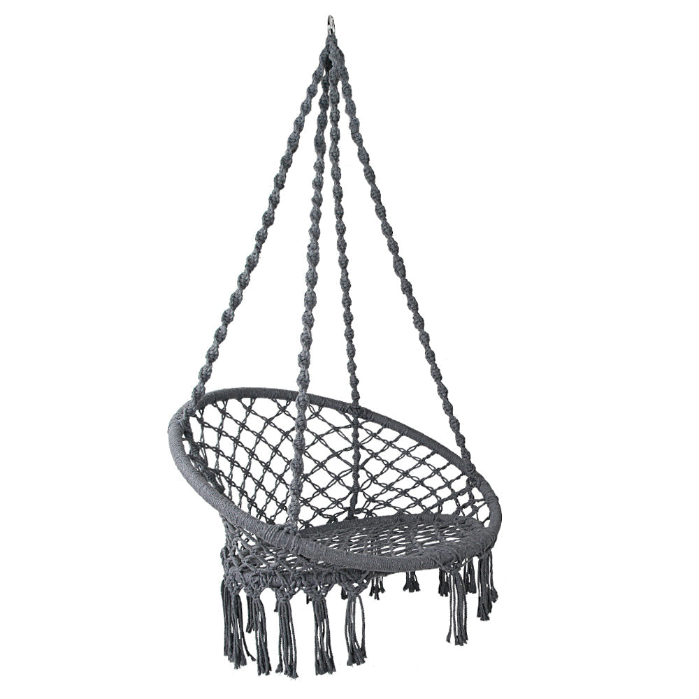 Gardeon Hammock Swing Chair - Grey-0