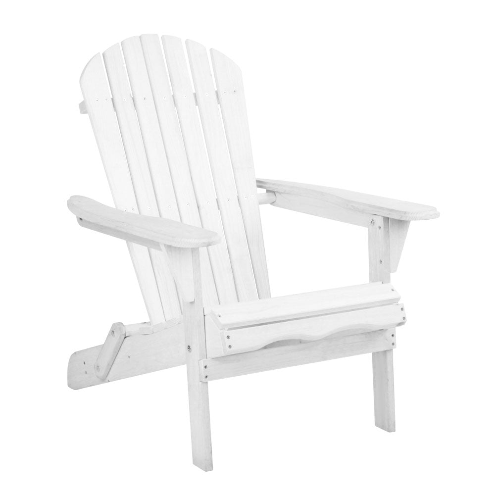 Gardeon Outdoor Furniture Adirondack Chairs Beach Chair Lounge Wooden Patio Garden-0