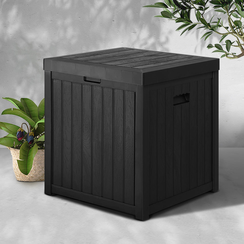 Gardeon Outdoor Storage Box 195L Bench Seat Garden Deck Toy Tool Sheds-7