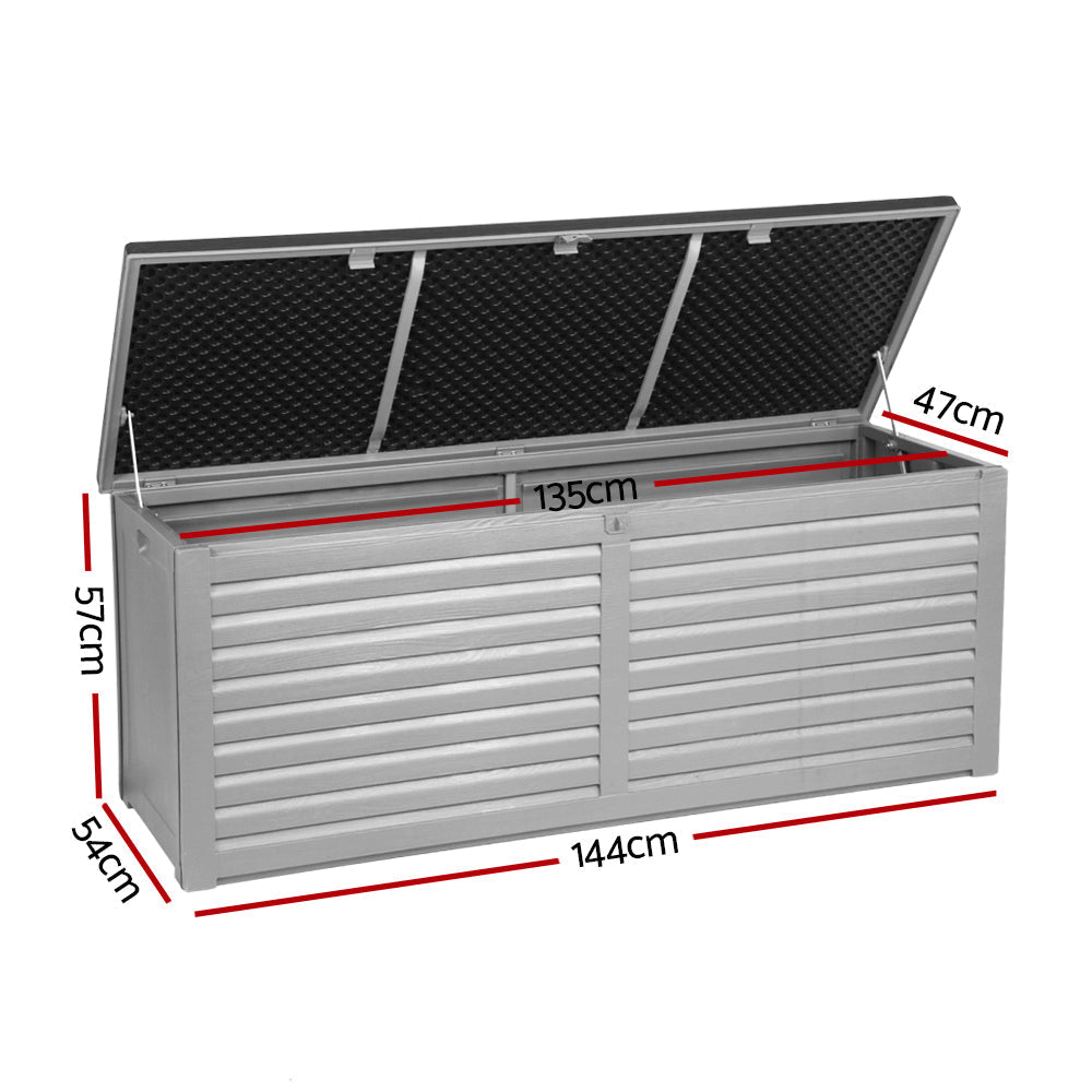 Gardeon Outdoor Storage Box Bench Seat 390L-1