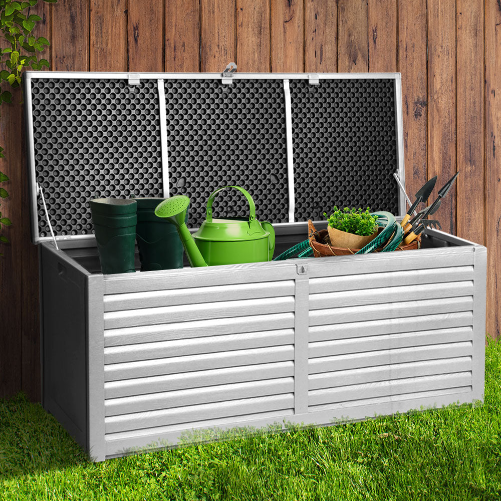 Gardeon Outdoor Storage Box Bench Seat 390L-7