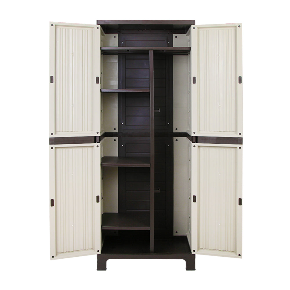 Gardeon Outdoor Storage Cabinet Lockable Cupboard Garage 173cm-2