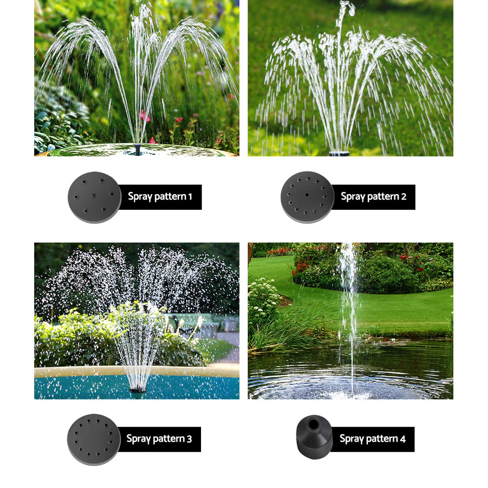 Gardeon Solar Pond Pump with Battery Kit Solar Powered Garden Water Fountain-4