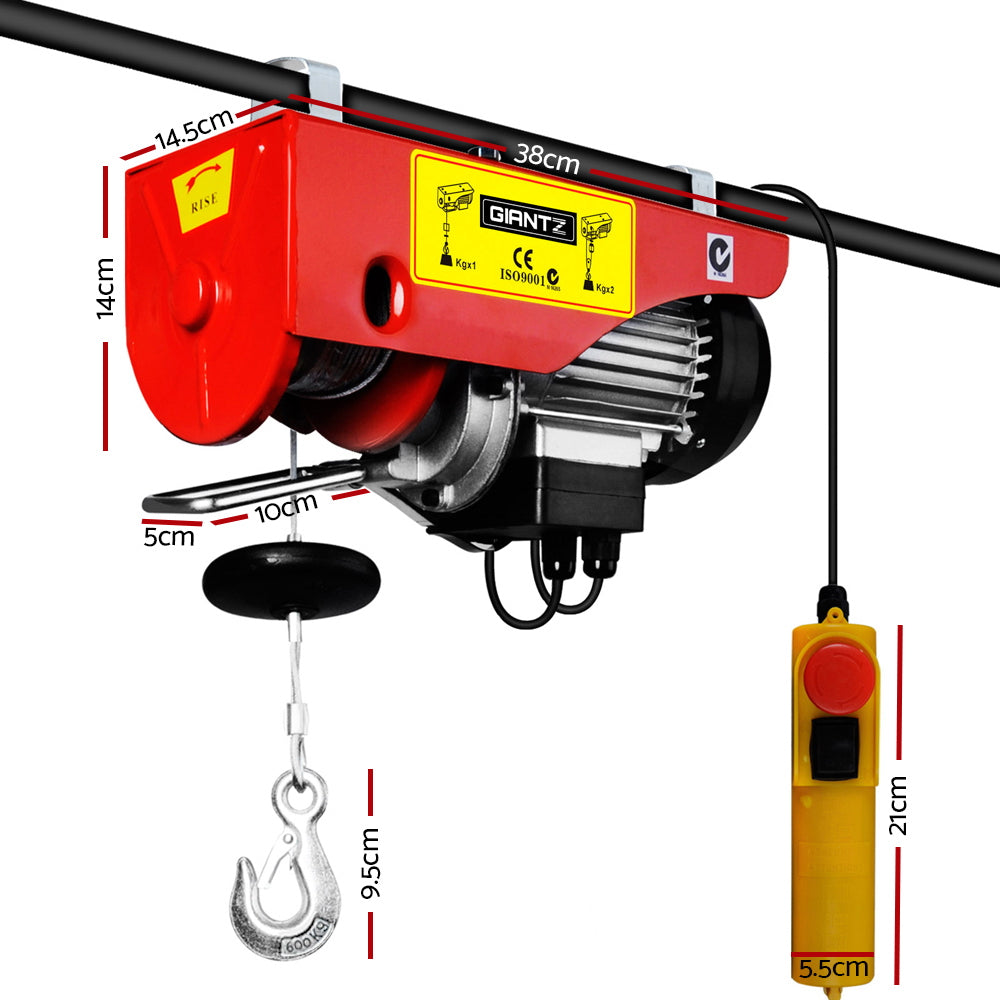 Giantz 1200w Electric Hoist winch-1