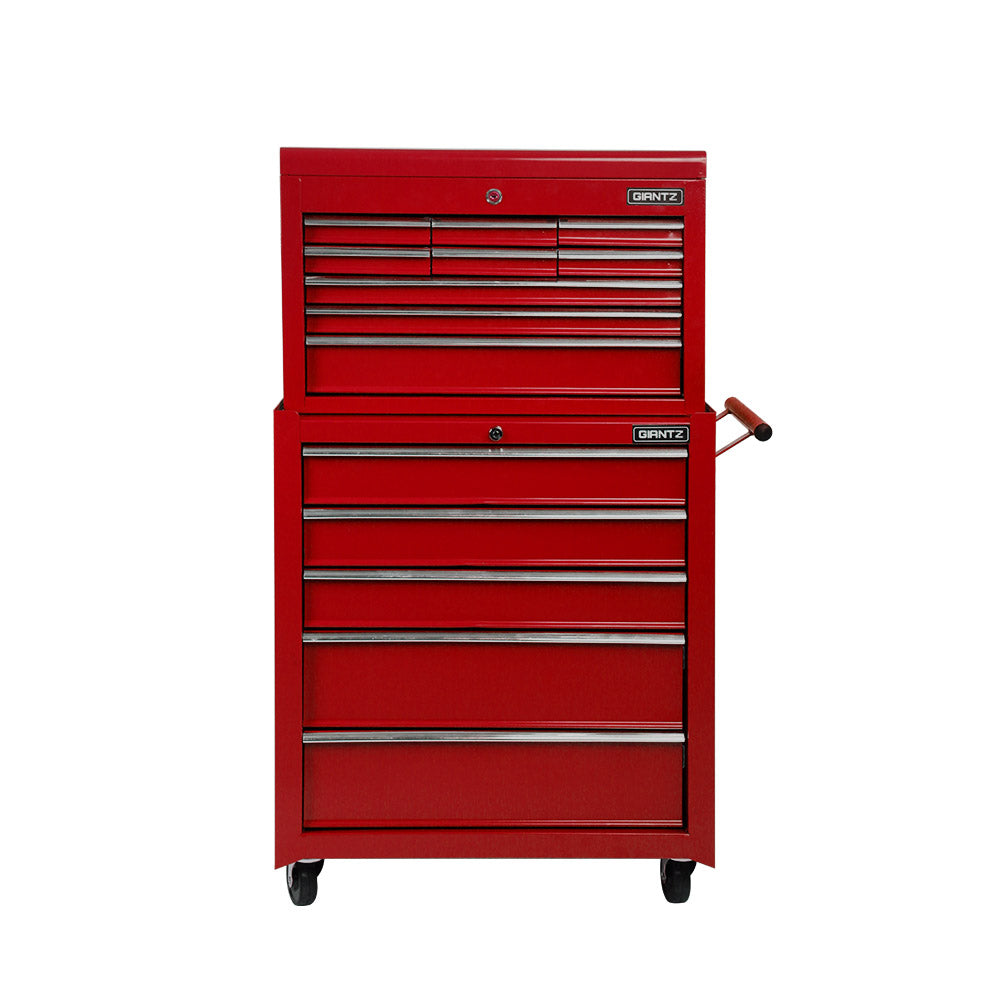 Giantz 14 Drawers Toolbox Chest Cabinet Mechanic Trolley Garage Tool Storage Box-3