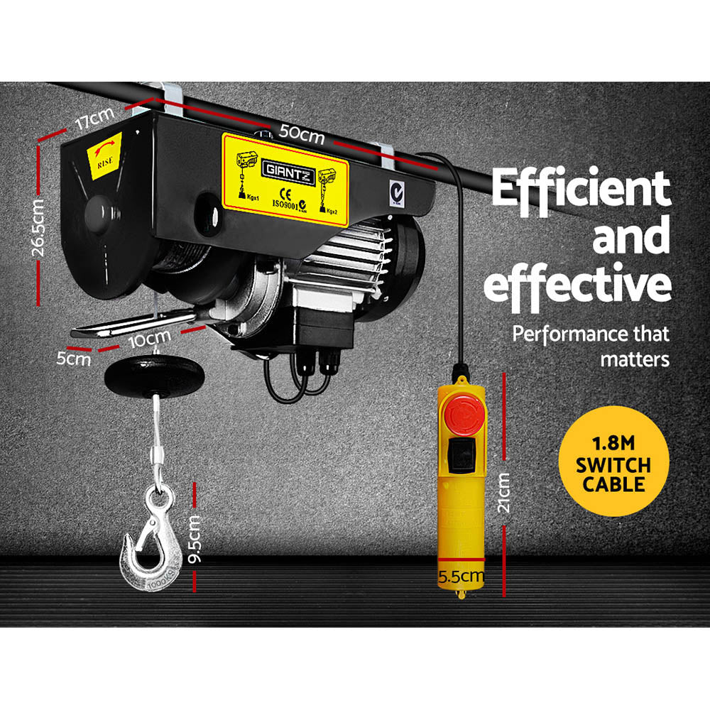 Giantz 1400w Electric Hoist winch-1