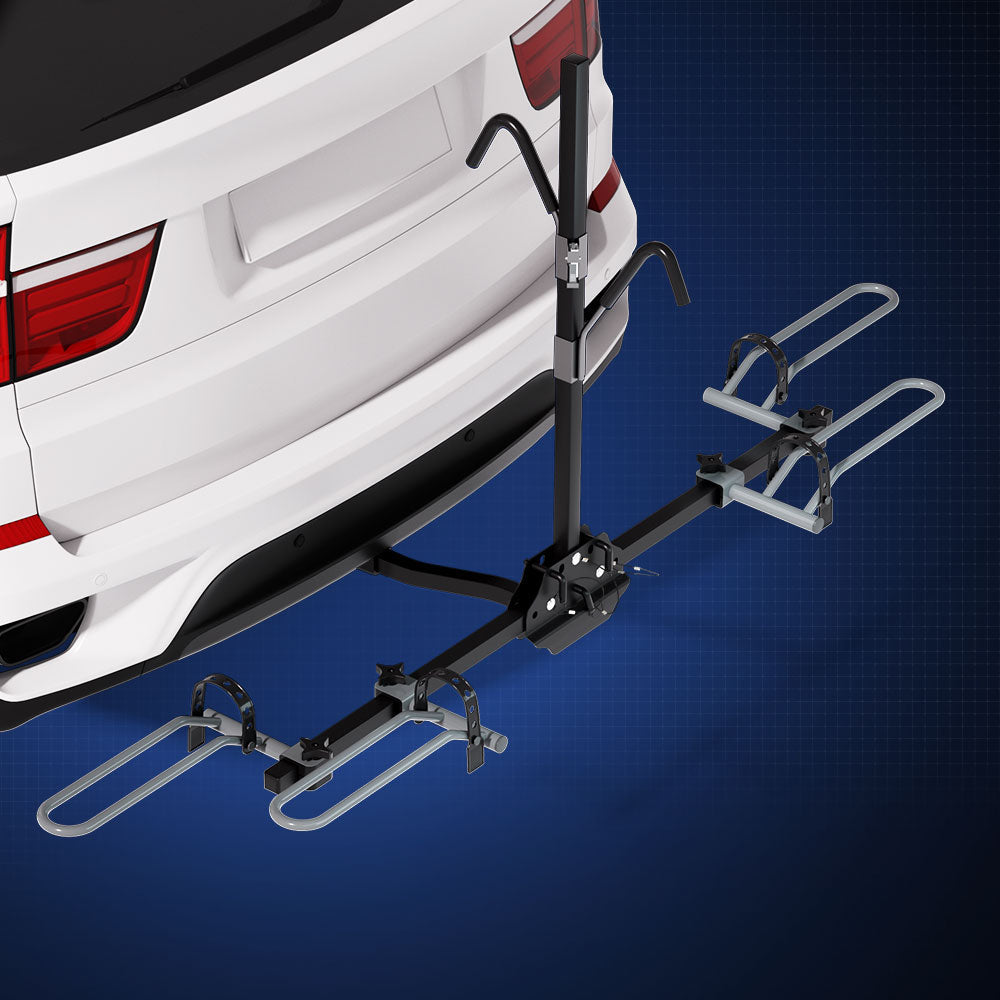 Giantz 2 Bicycle Bike Carrier Rack Rear Car 2" Hitch Mount Platform Foldable-5