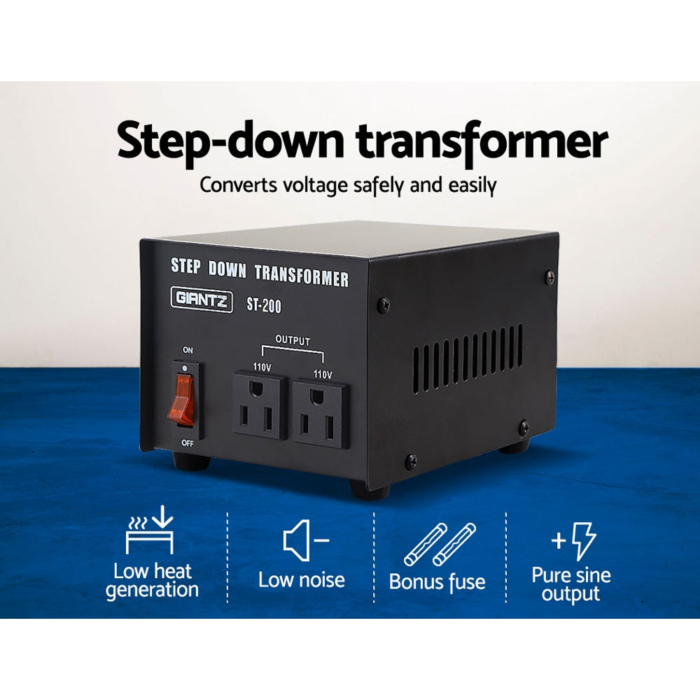 Giantz 200 Watt Step Down Transformer-2