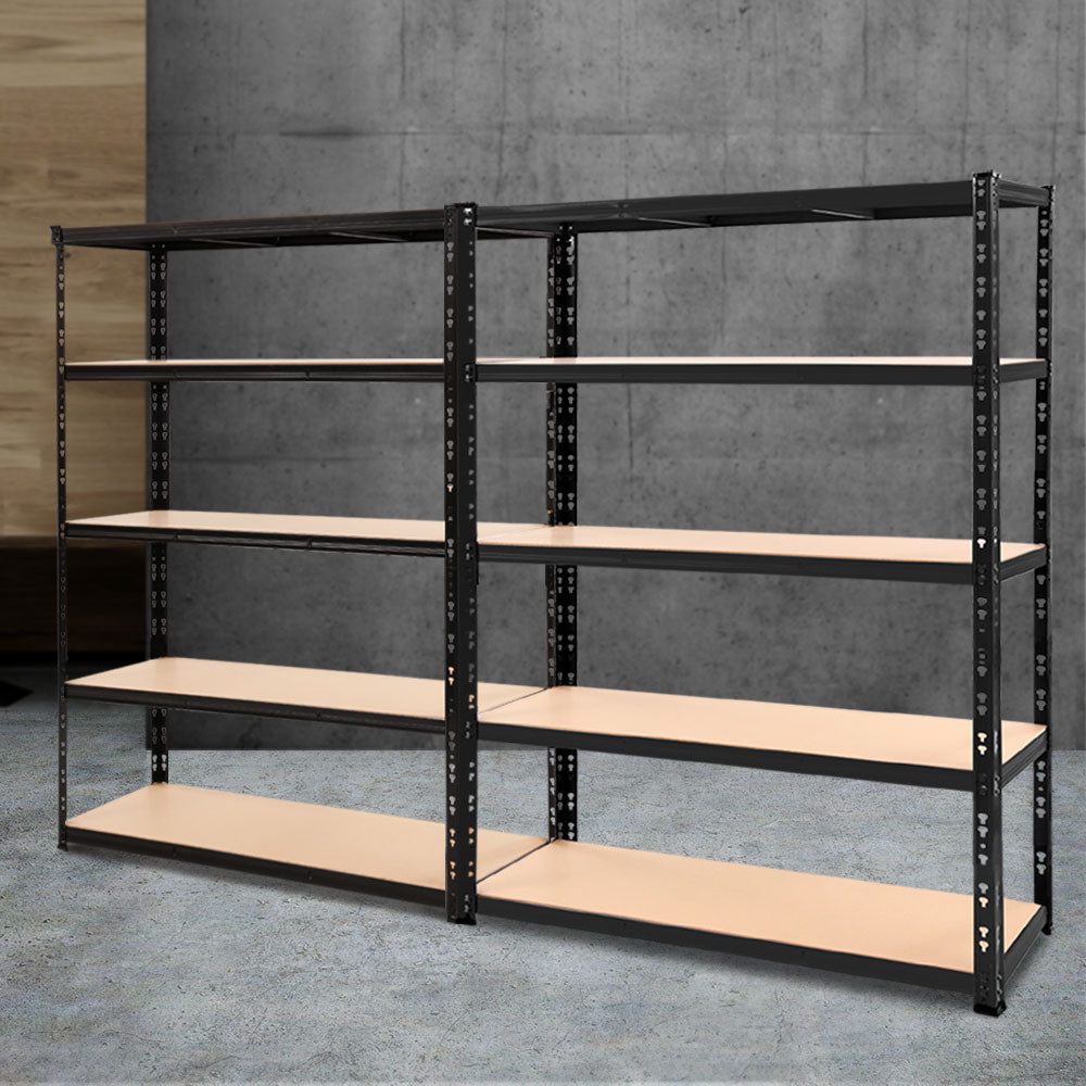 Giantz 2.4MX1.8M Garage Shelving Warehouse Rack Pallet Racking Storage Steel Black-7