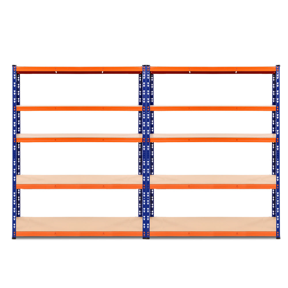 Giantz 2.4MX1.8M Garage Shelving Warehouse Rack Pallet Racking Storage Steel Orange&Blue-2