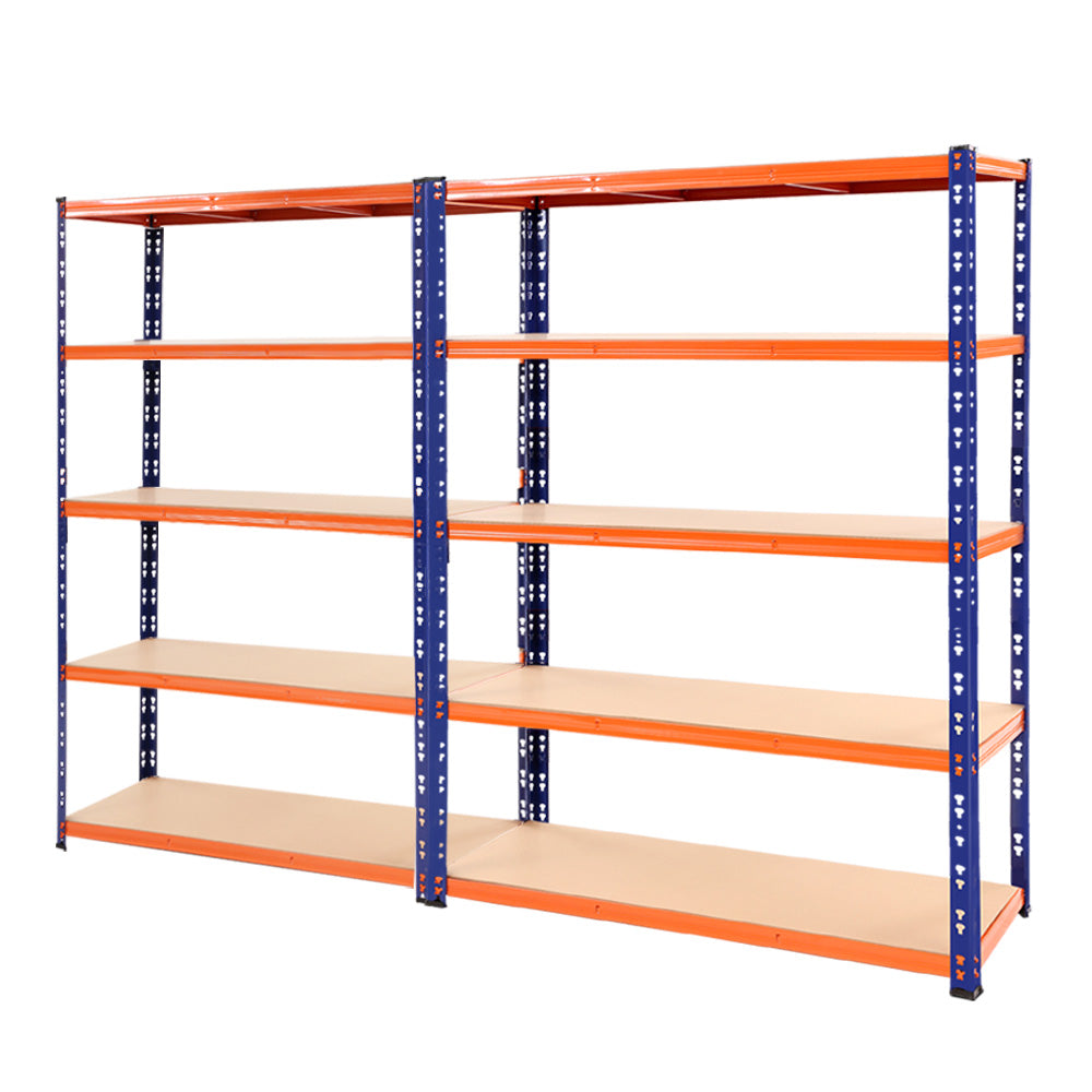 Giantz 2.4MX1.8M Garage Shelving Warehouse Rack Pallet Racking Storage Steel Orange&Blue-0