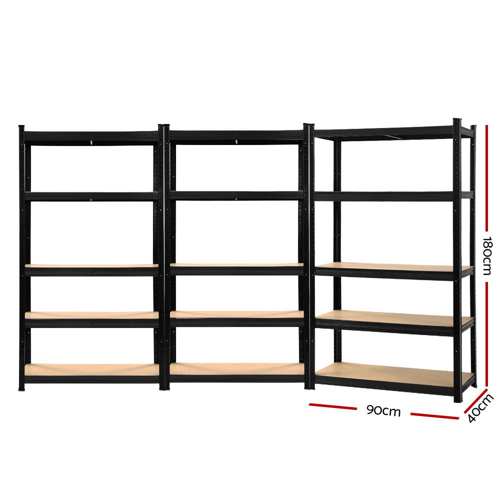 Giantz 3X1.8M Warehouse Shelving Garage Storage Racking Steel Metal Shelves-1