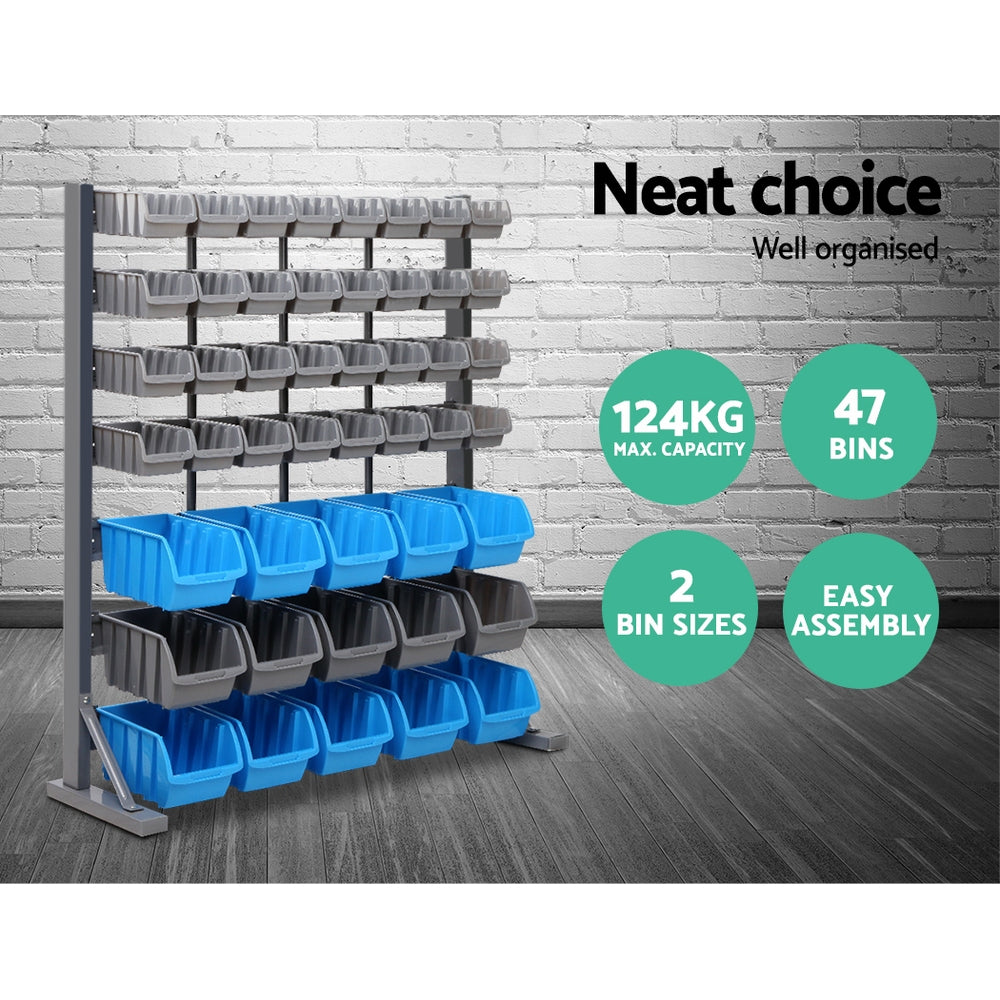 Giantz 47 Bin Storage Shelving Rack-2