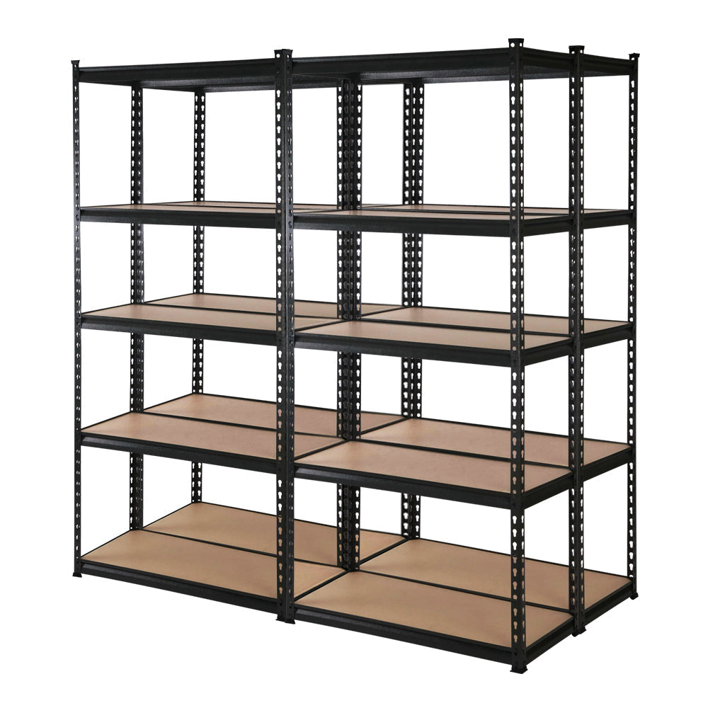 Giantz 4X1.8M Garage Shelving Warehouse Rack Storage Shelves Pallet Racking Black-0