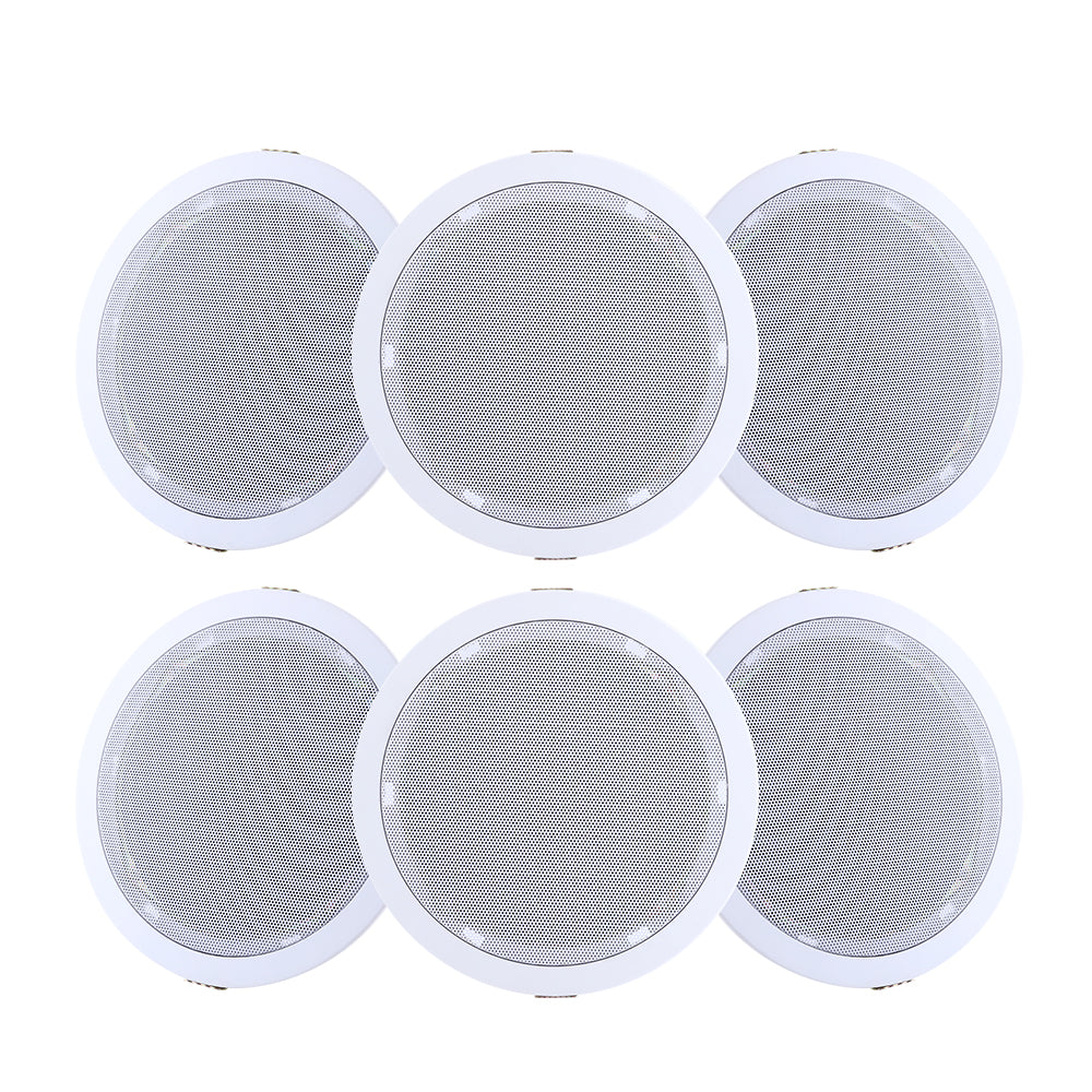 Giantz 6 Inch Ceiling Speakers In Wall Speaker Home Audio Stereos Tweeter 6pcs-0