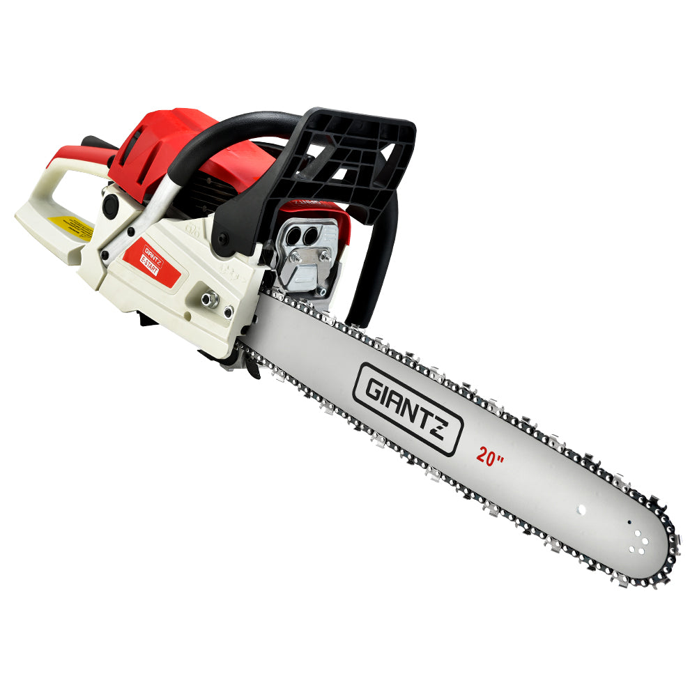 Giantz 62CC Chainsaw Commercial Petrol 20" Bar E-Start 20 Bar Pruning Chain Saw-0