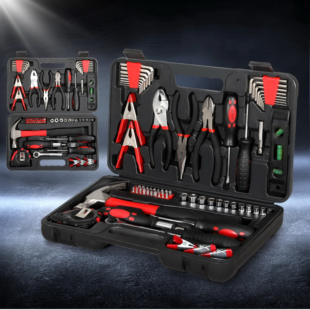 Giantz 70pcs Hand Tool Kit Set Box Household Automotive Repair Workshop w/Case-4