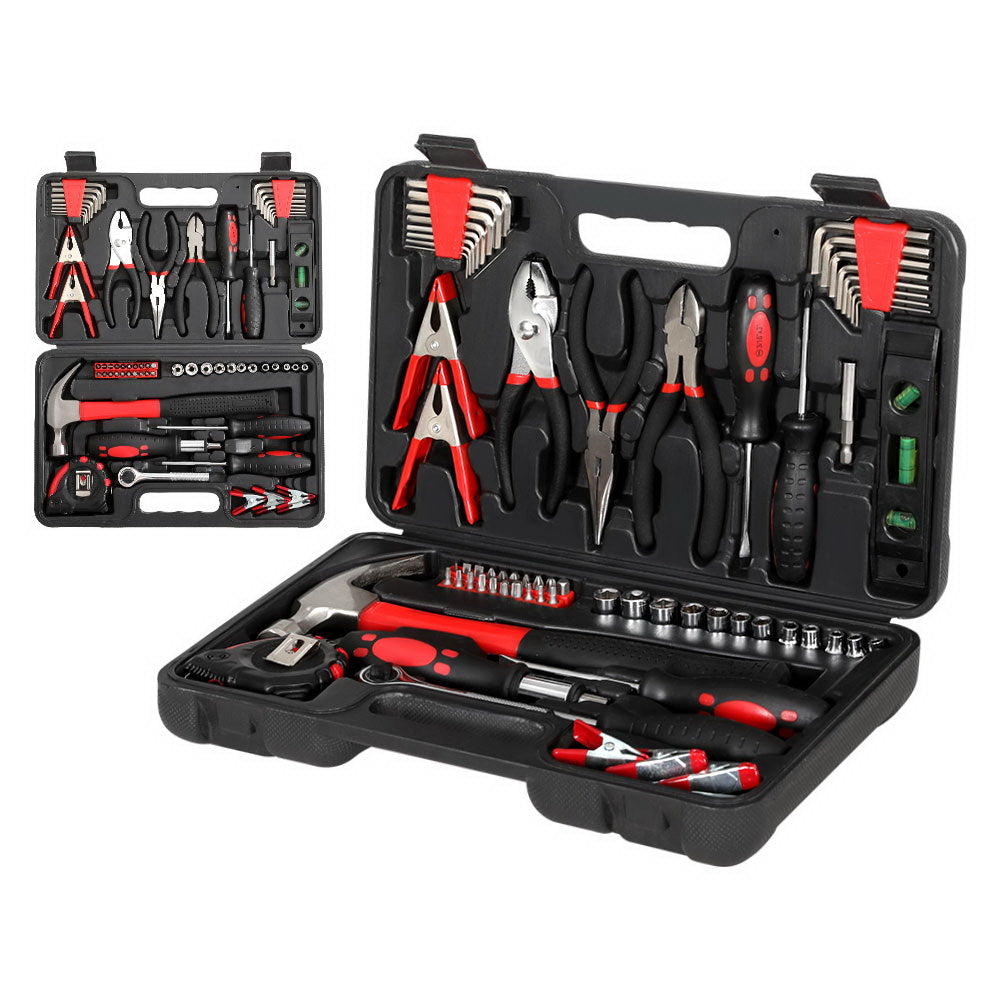 Giantz 70pcs Hand Tool Kit Set Box Household Automotive Repair Workshop w/Case-0