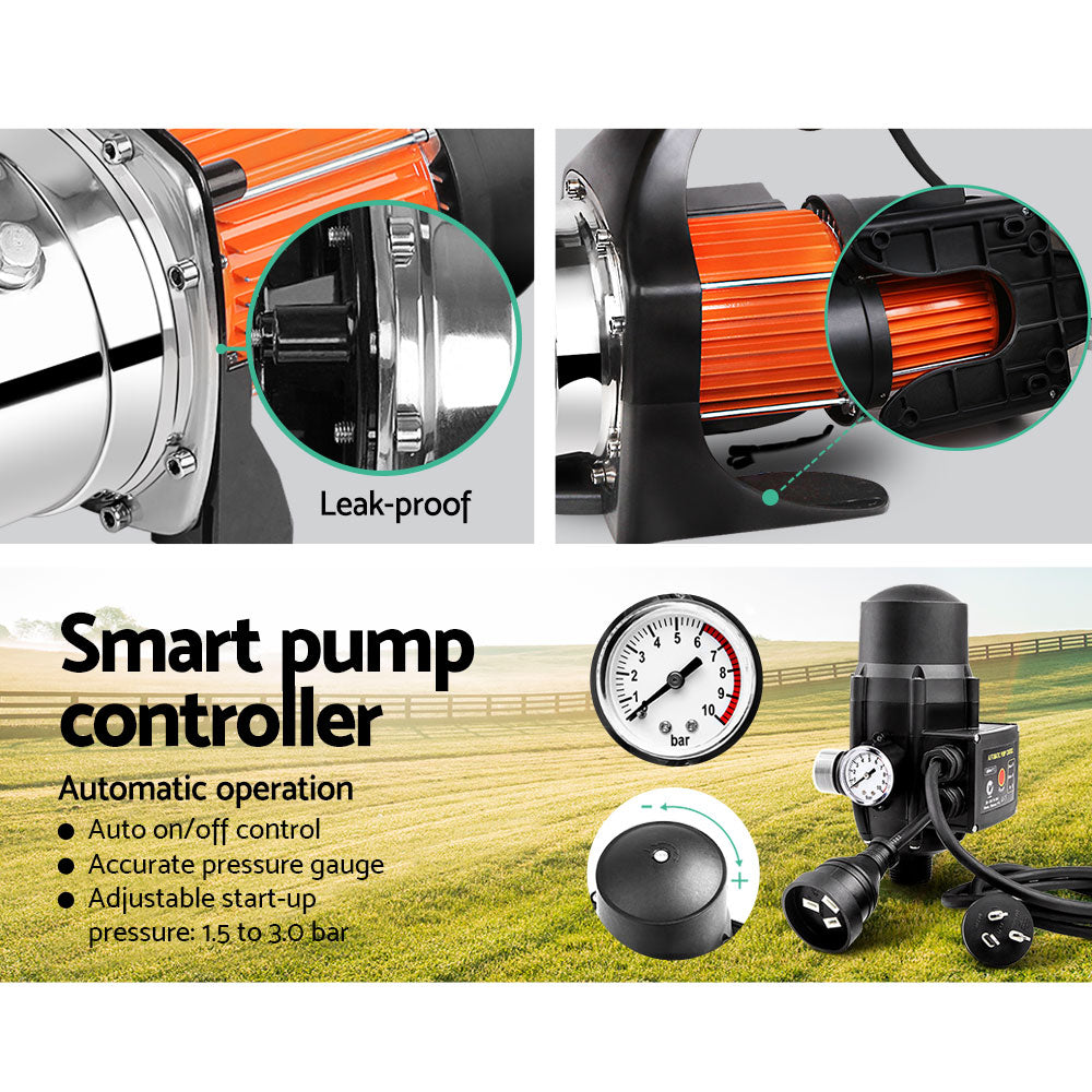 Giantz 800W High Pressure Garden Water Pump with Auto Controller-5