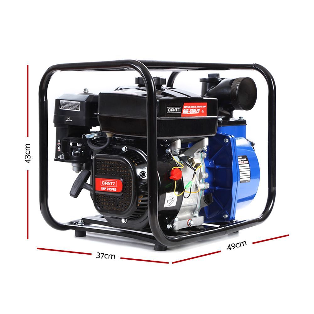 Giantz 8HP 3" Petrol Water Pump Garden Irrigation Transfer Blue-1