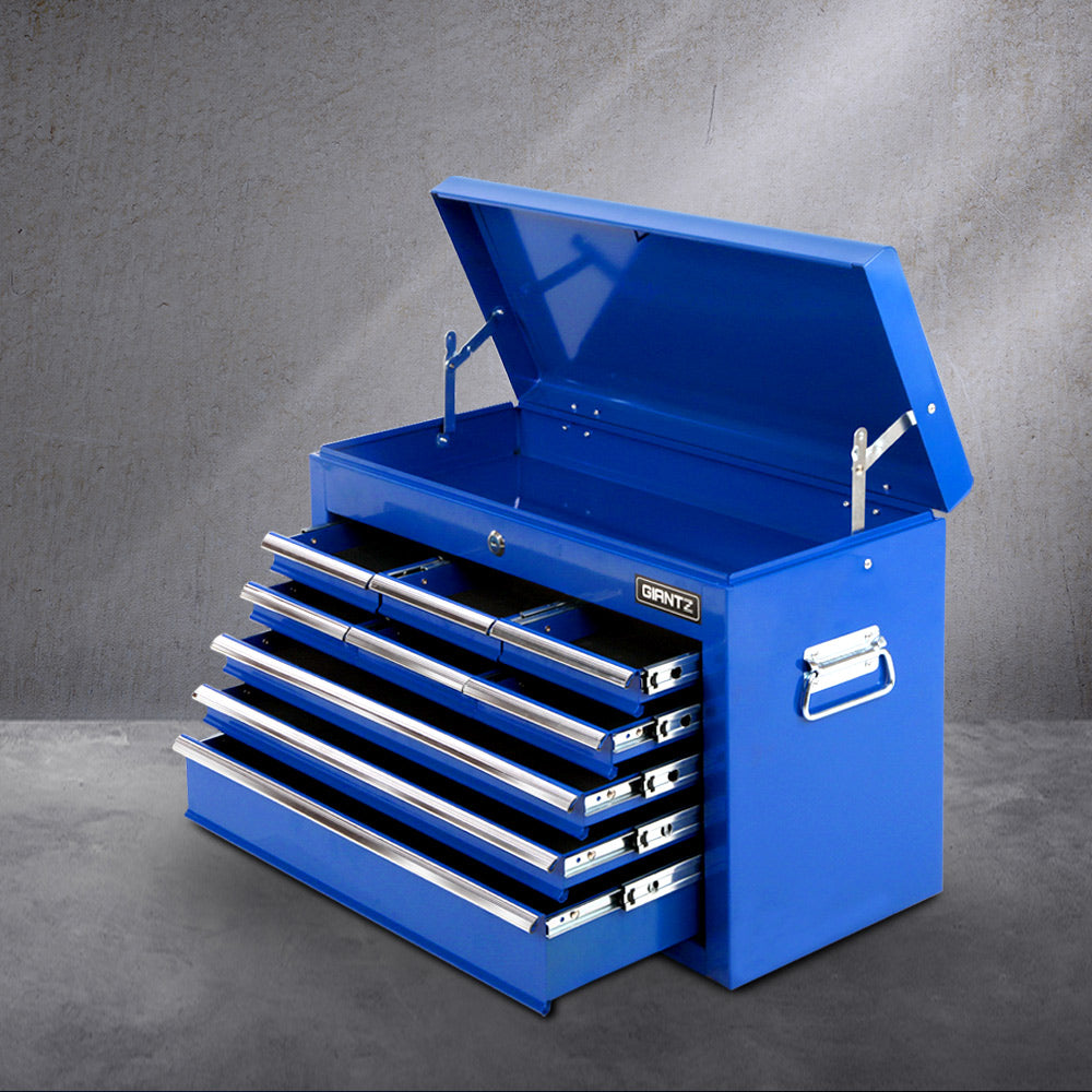 Giantz 9 Drawer Mechanic Tool Box Cabinet Storage - Blue-7