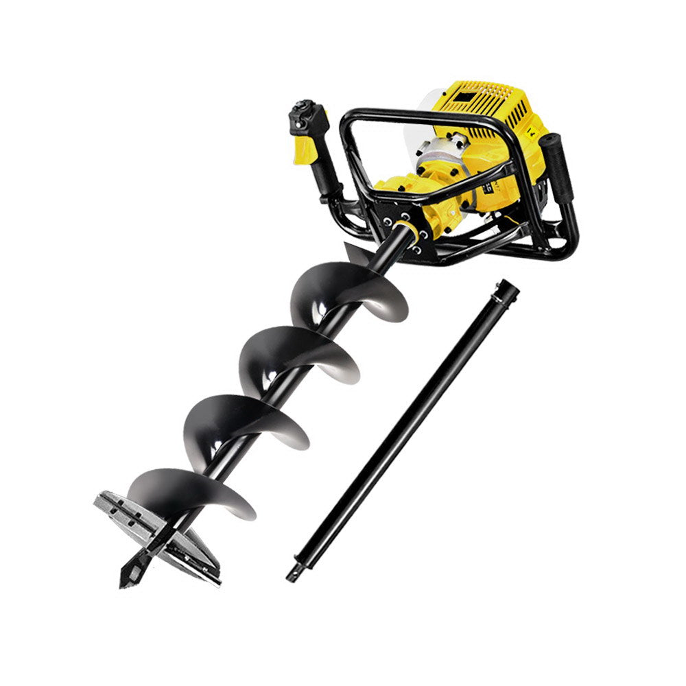 Giantz 92CC Petrol Post Hole Digger Auger Drill Borer Fence Earth Power 200mm-0