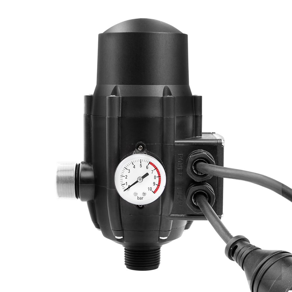 Giantz Adjustable Automatic Electronic Water Pump Controller - Black-2