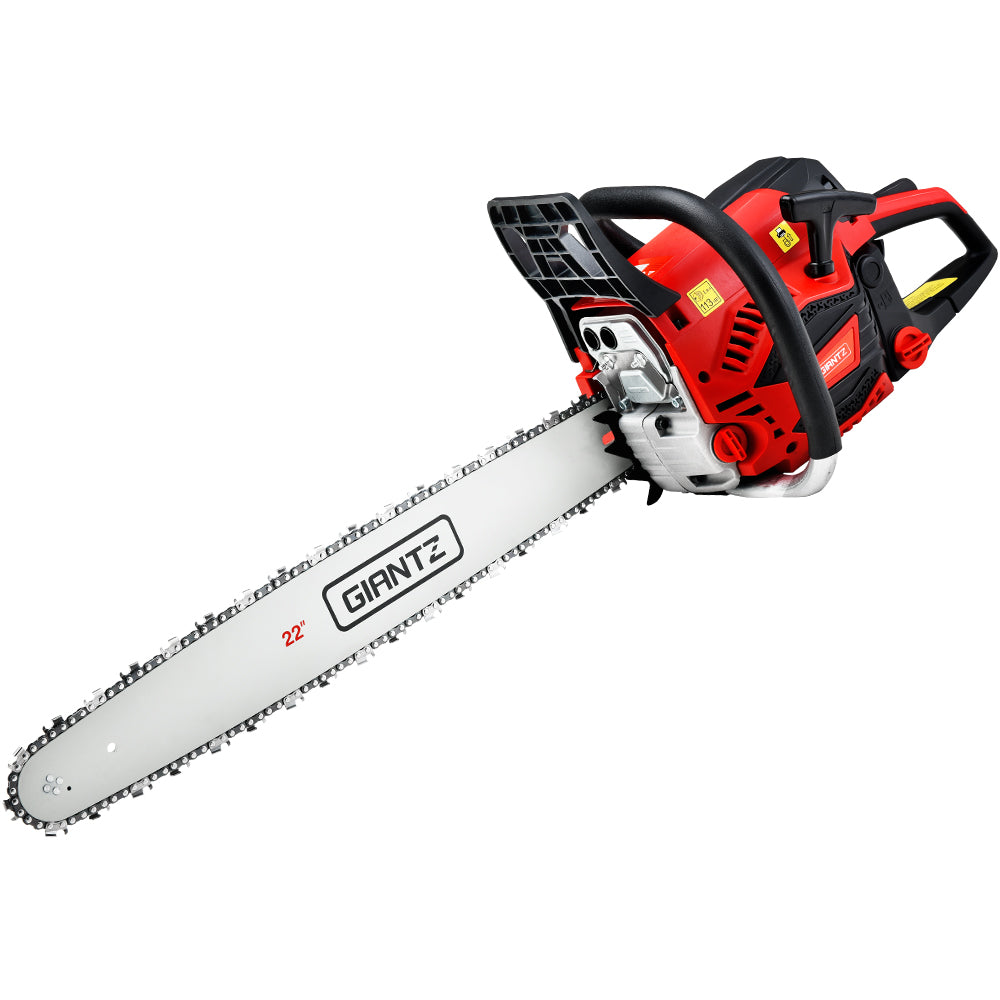 Giantz Chainsaw 58cc Petrol Commercial Pruning Chain Saw E-Start 22'' Bar Top-1