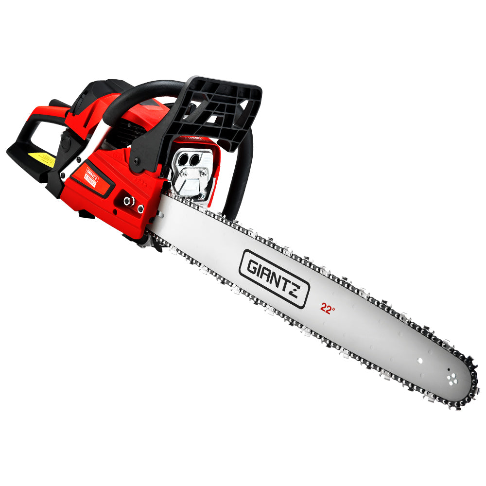 Giantz Chainsaw 58cc Petrol Commercial Pruning Chain Saw E-Start 22'' Bar Top-0