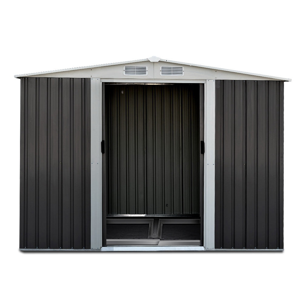 Giantz Garden Shed Outdoor Storage Sheds Tool Workshop 2.58X2.07M with Base-2