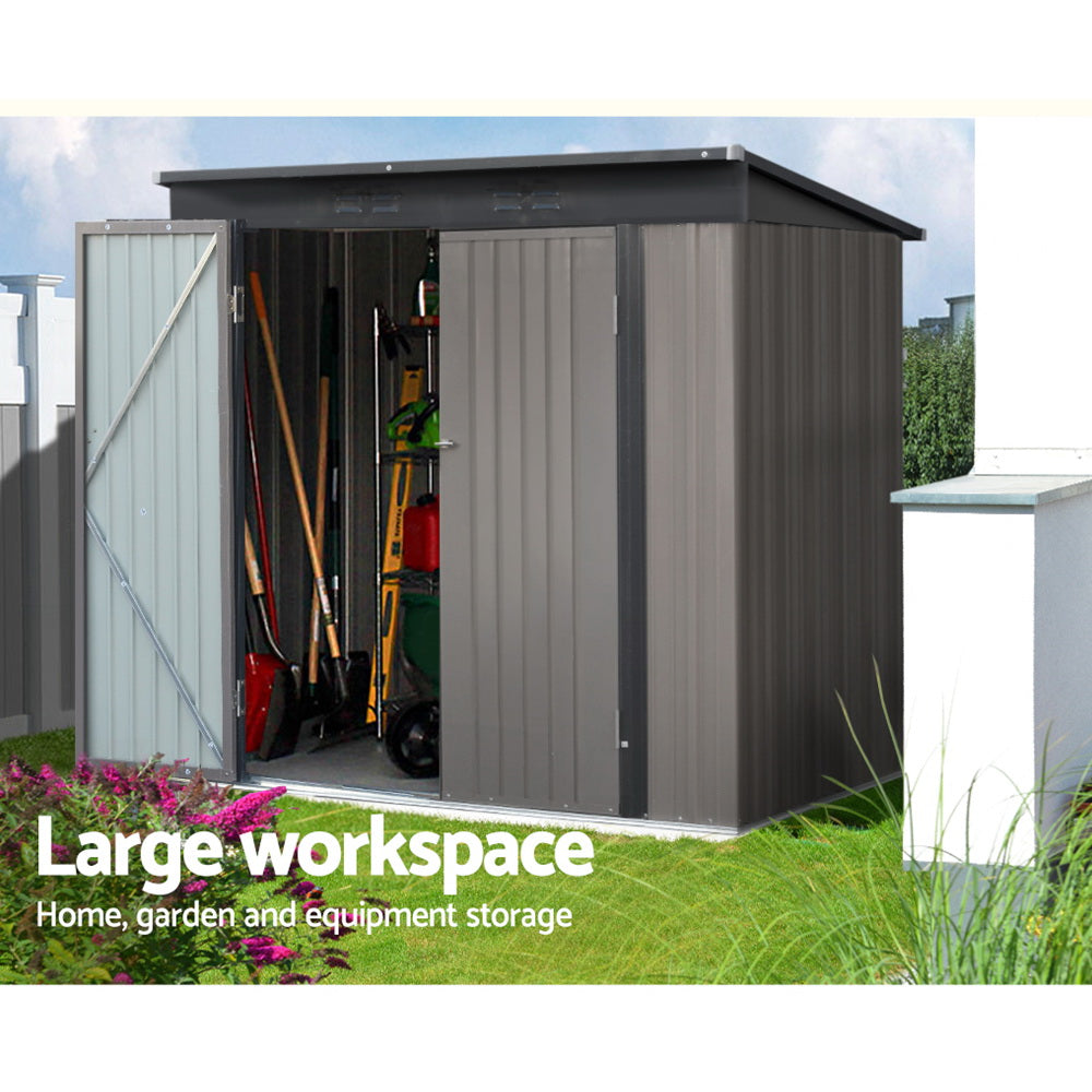 Giantz Garden Shed Sheds Outdoor Storage 1.95x1.31M Steel Workshop House Tool-4