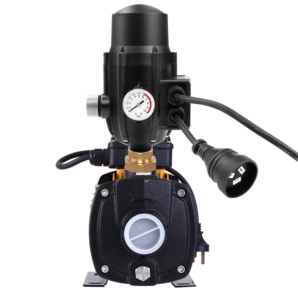 Giantz Multi Stage Water Pump Pressure Rain Tank Garden Farm House Irrigation 2000W Black Controller-2