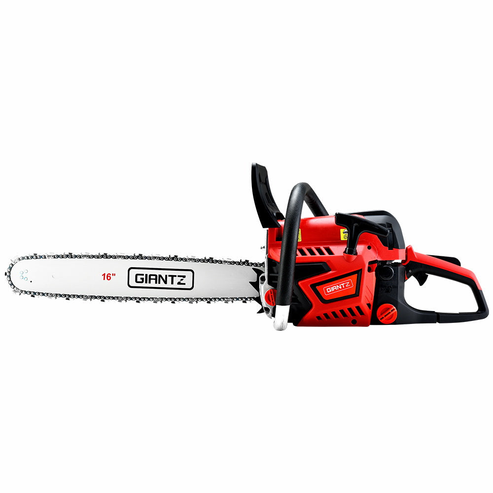 Giantz Petrol Chainsaw Chain Saw E-Start Commercial 45cc 16'' Top Handle Tree-2