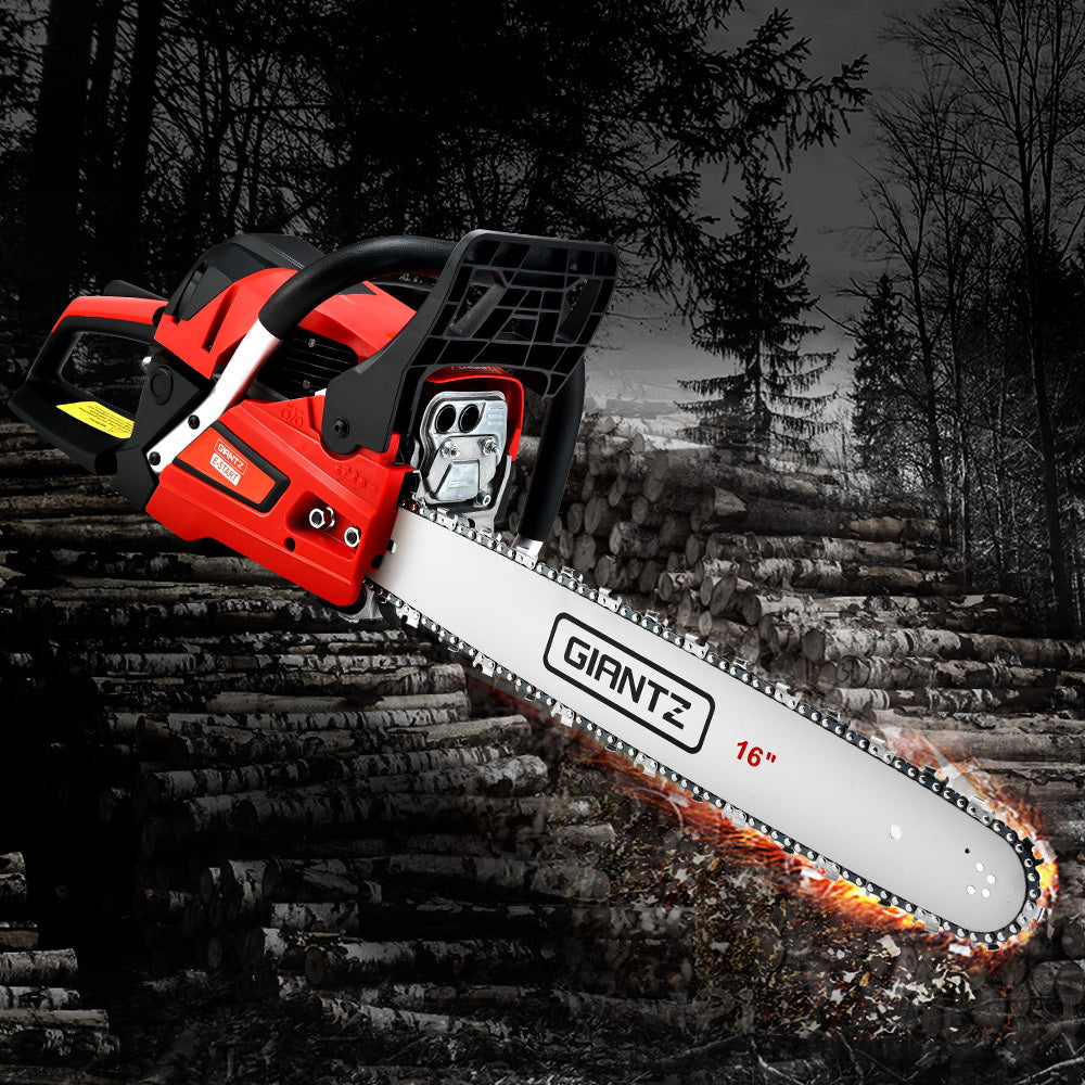 Giantz Petrol Chainsaw Chain Saw E-Start Commercial 45cc 16'' Top Handle Tree-7