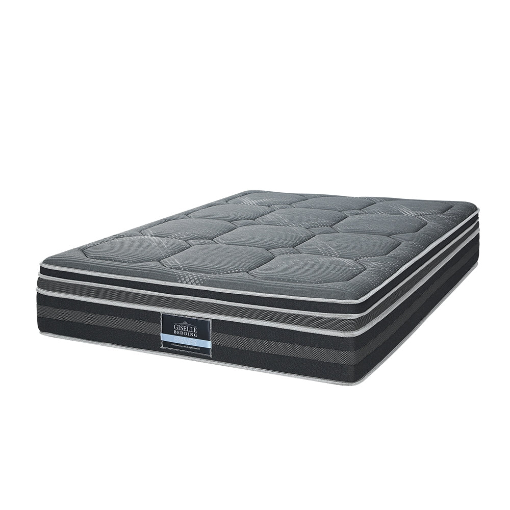 Giselle 35CM KING Mattress Bed 7 Zone Dual Euro Top Pocket Spring Medium Firm-0