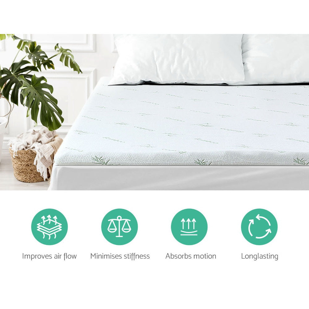 Giselle Bedding 11-zone Memory Foam Mattress Topper 8cm - Single-4