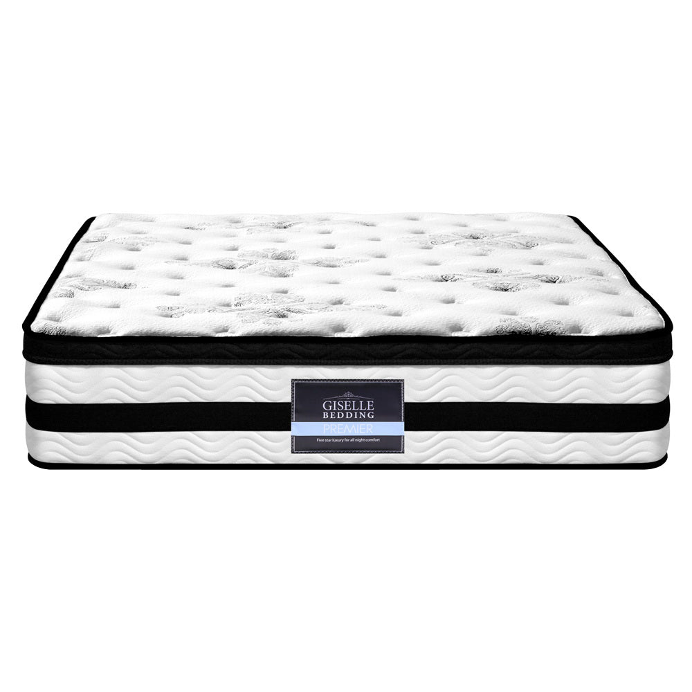 Giselle Bedding Algarve Euro Top Pocket Spring Mattress 34cm Thick Queen-2