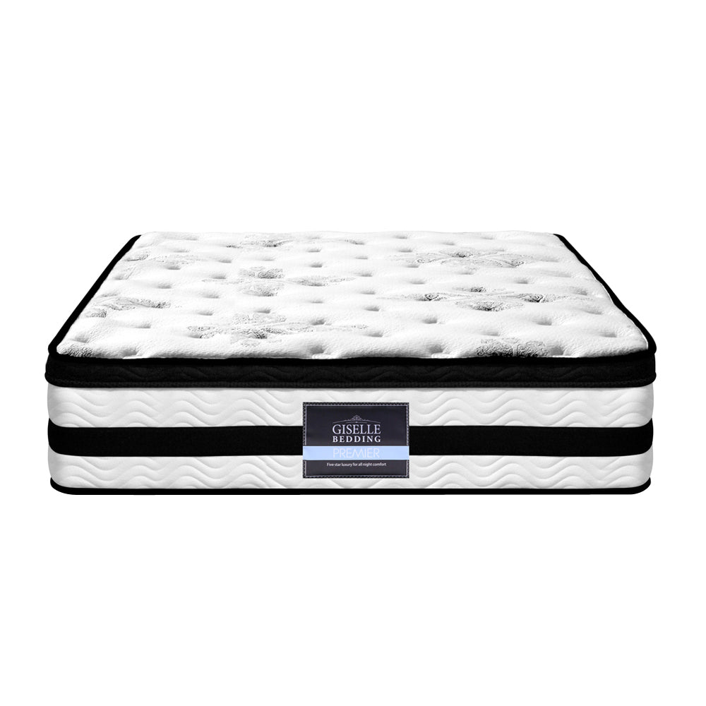 Giselle Bedding Algarve Euro Top Pocket Spring Mattress 34cm Thick Single-2