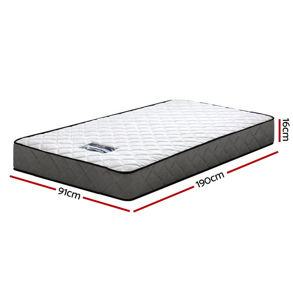 Giselle Bedding Alzbeta Bonnell Spring Mattress 16cm Thick Single-1