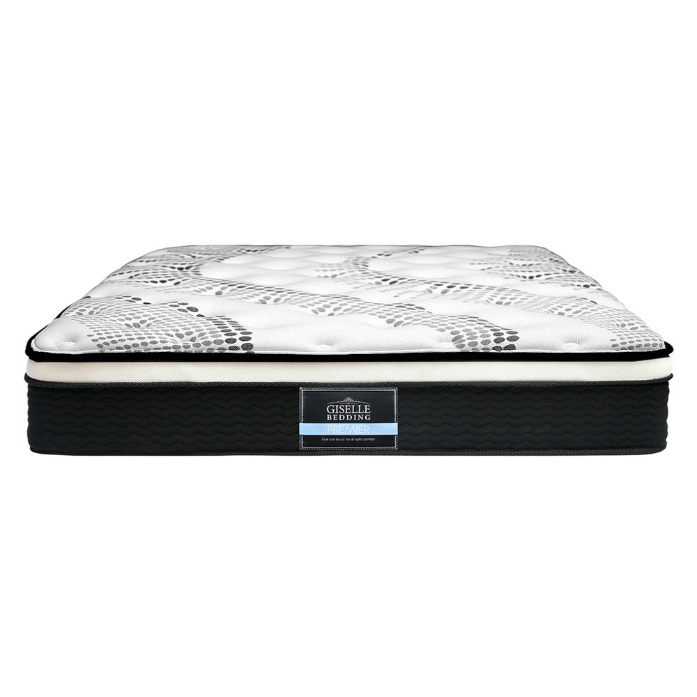 Giselle Bedding Como Euro Top Pocket Spring Mattress 32cm Thick Queen-2
