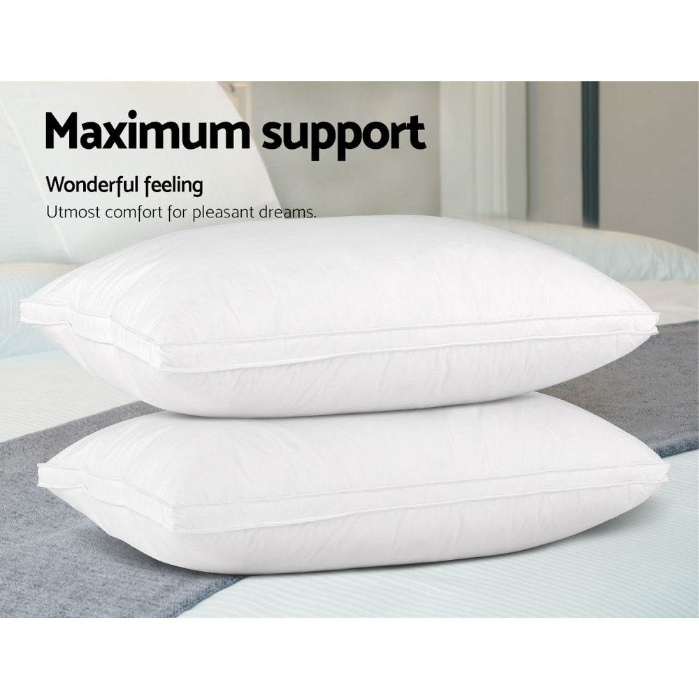 Giselle Bedding Duck Feather Down Twin Pack Pillow-4