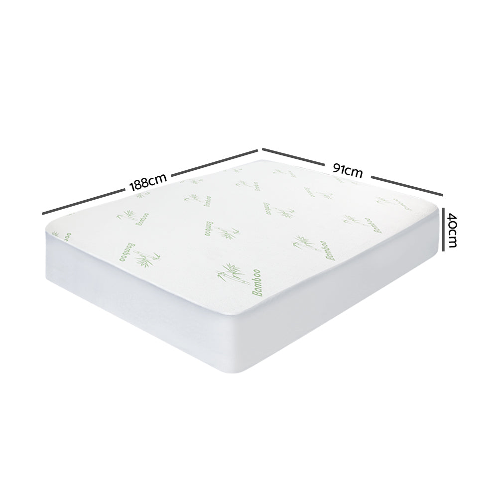 Giselle Bedding Giselle Bedding Bamboo Mattress Protector Single-1
